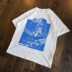 2010 Adidas Originals x Star Wars Darth Vader Raglan T Shirt White Blue 2XL